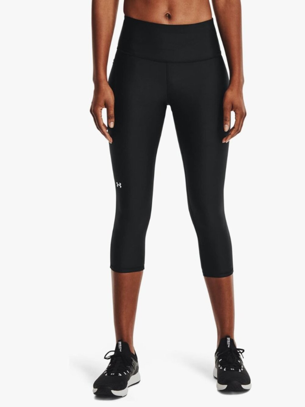 Under Armour Womens HeatGear Armour High Waisted Pocketed No-Slip Capri